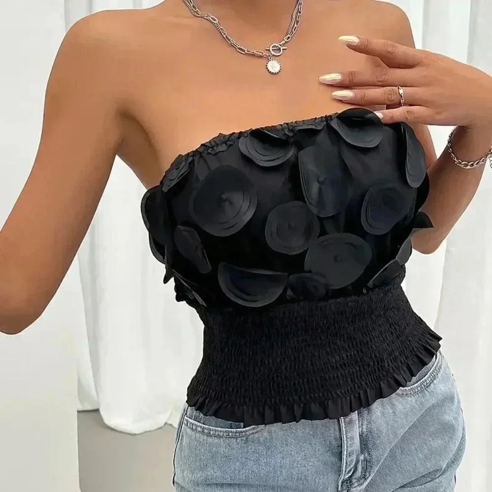 Shirred Tube Top - Picture 4 of 6